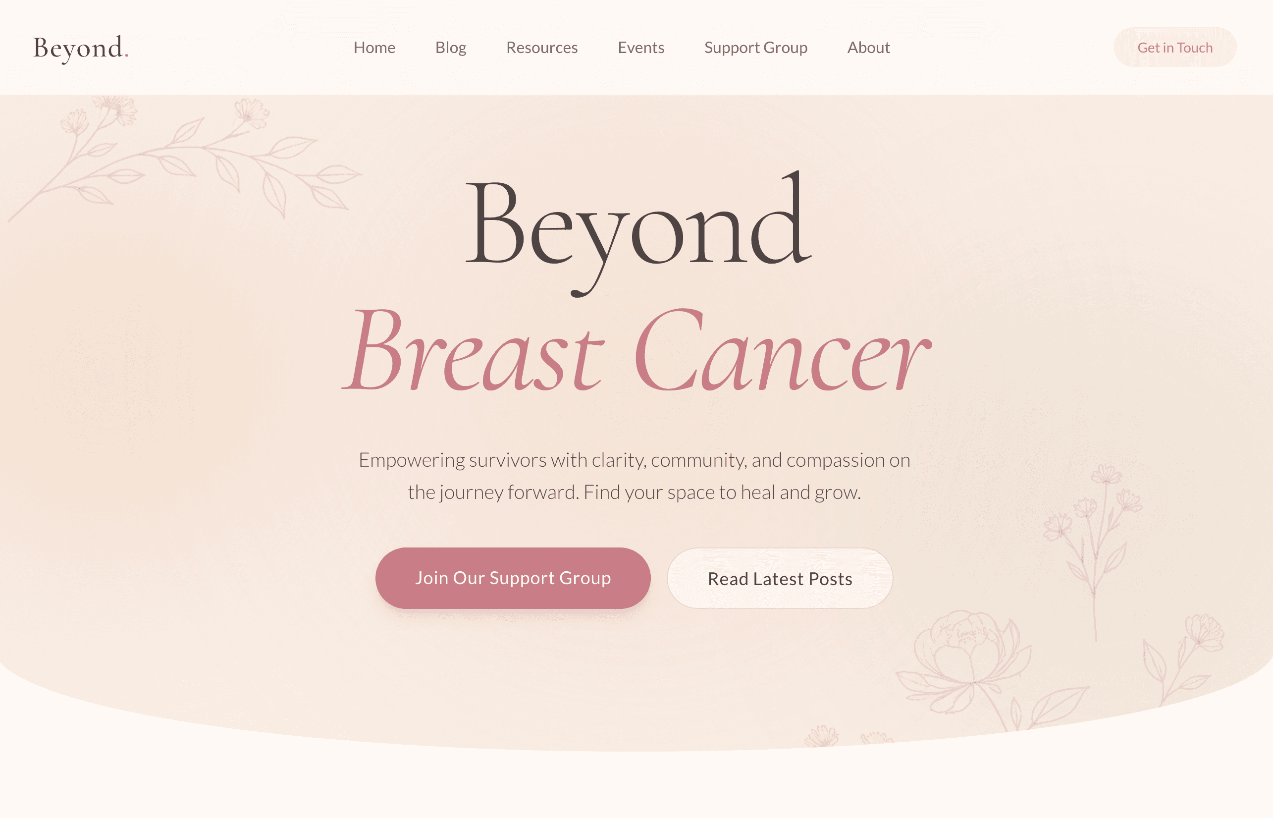 Beyond Breast Cancer screenshot 1